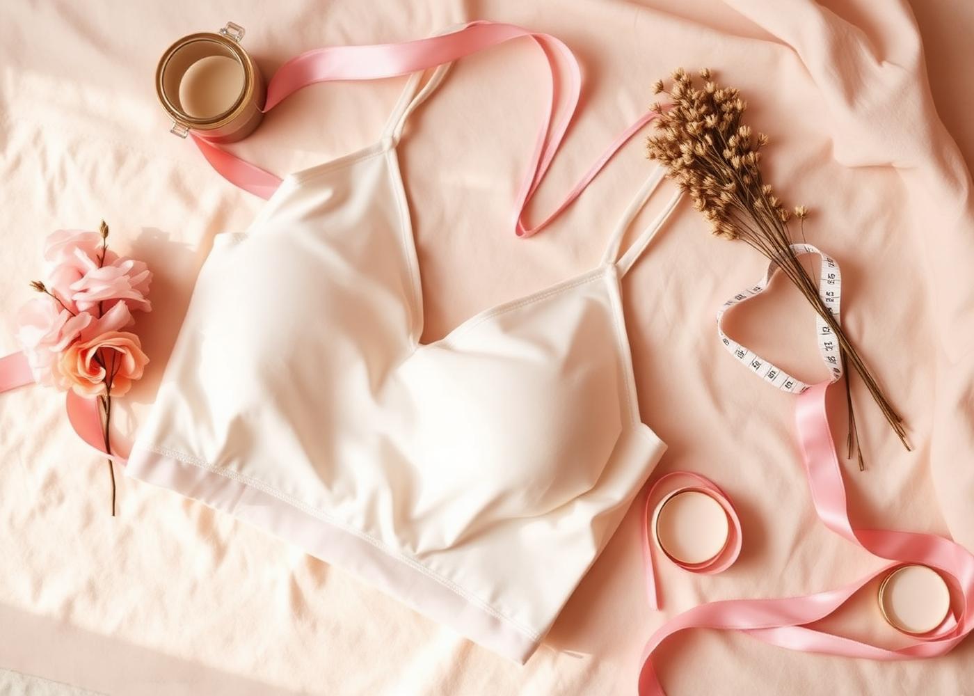 Soft post-surgical garments and fitting essentials in a serene boutique